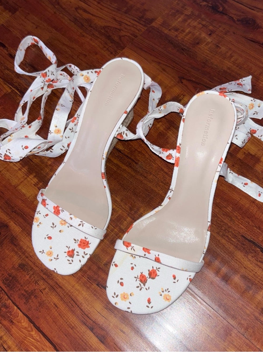 Reformation Alessa Wedge Espadrille Heels